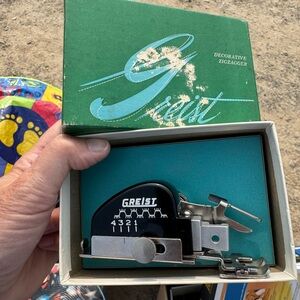 Vintage Greist  Decorative Zigzagger with original box.
 And directions